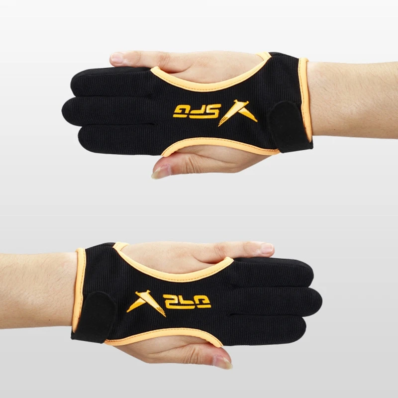 Archery Protective Gloves Practice Hunting 3 Finger Protector Finger Guard for Protection Tab for Youth Adult Beginner 24BD