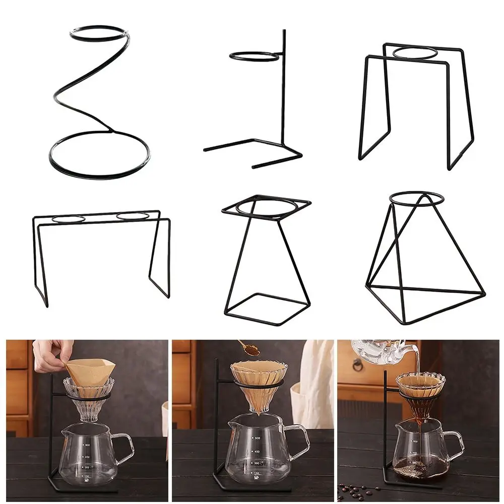 

Держатель для стакана с черным фильтром для кофе, железные принадлежности для кофе, подставка для бумажных фильтров для кофе, для дома и офиса