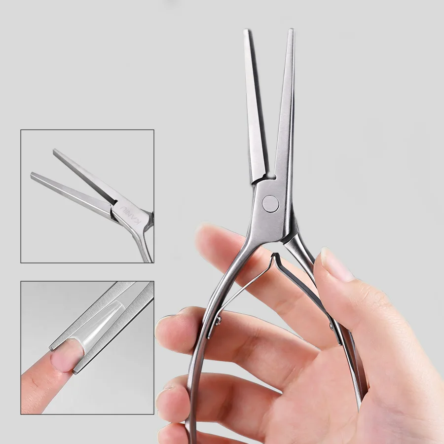 KANIU Acrylic Nail Shaping Pliers Stainless Steel Nail C Curve Flat Jaw Manicure Tool For Extension Nail Pliers Tips Forming