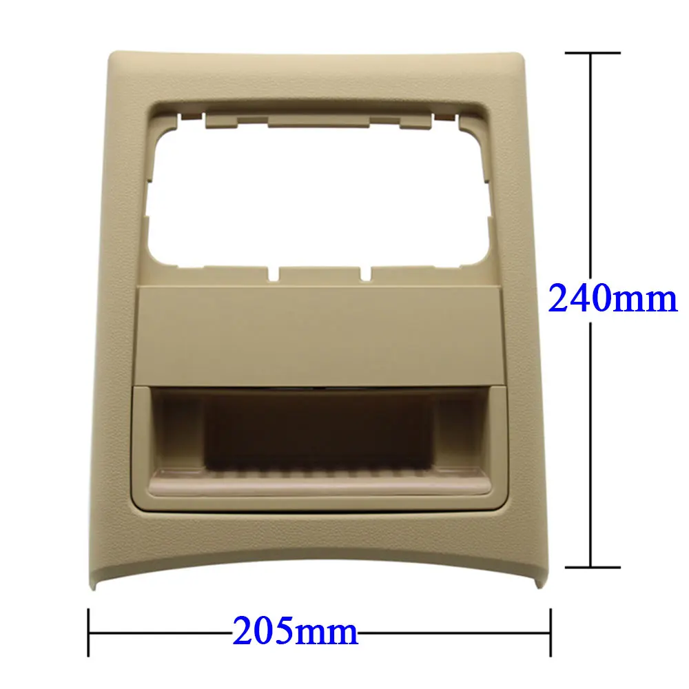 Traseira AC ar ventilação grade para BMW série 3, interior exterior Frame, tampa do cinzeiro, guarnição de substituição, bege, E90, E91, 2005-2012