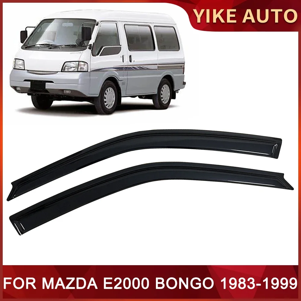 Window Visor for MAZDA E2000 Bongo 1983-1999 Weathershied Door Visor Wind Sun Rain Guards Side Window Wind Deflectors Auto Parts