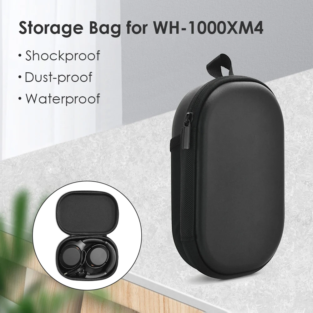 

Headphone Case Storage Hard Bag Headset Box Case for SONY WH-1000XM4 Wireless Bluetooth-compatible Headset Bag Box