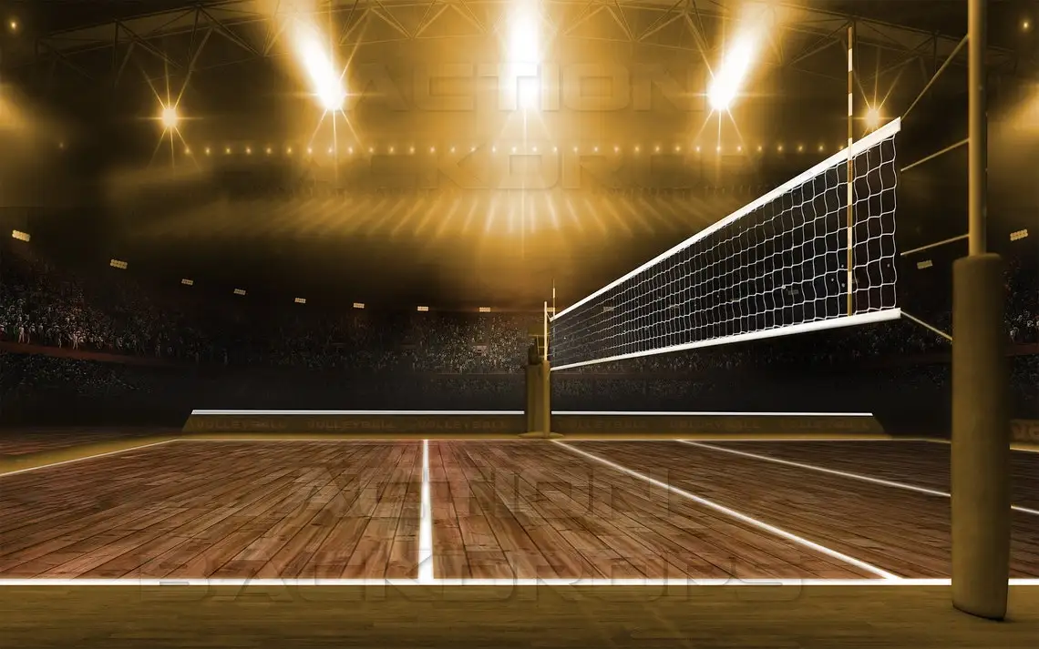 Johnson esportes vôlei ouro vibrance + cenários de alta qualidade impressão computador crianças fotografia estúdio fundos