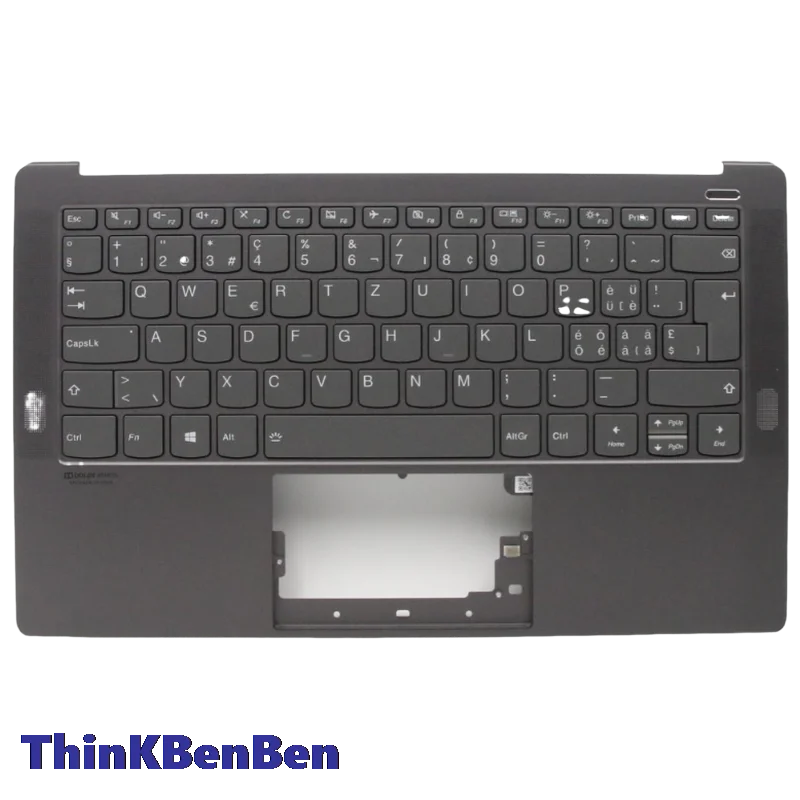 SWS Swiss Iron Gray Keyboard Upper Case Palmrest Shell Cover For Lenovo Yoga S940 14 14IWL 14IIL 5CB0U42514