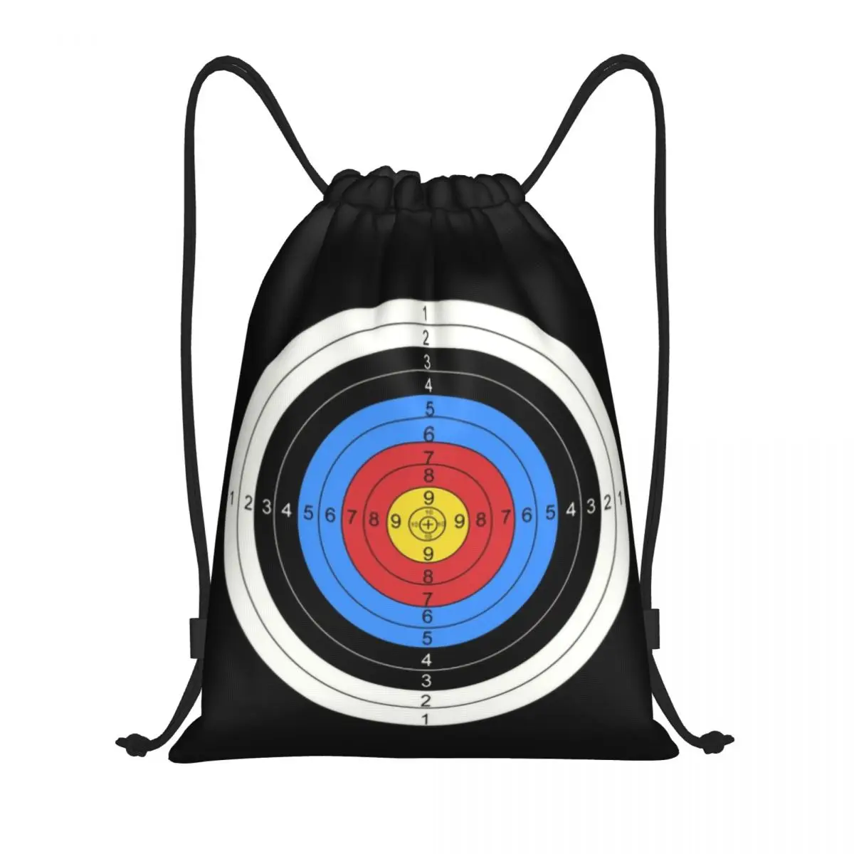 Archery And Gun Range Target Practice Graphic Drawstring Bags for Training Yoga Backpacks Archer Bow Sport Sports Gym Sackpack