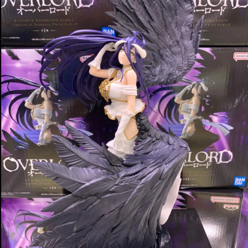 Banpresto Overlord Evolve Albedo figura Anime mercancía escritorio ornamento colección regalo de vacaciones juguetes en Stock modelo