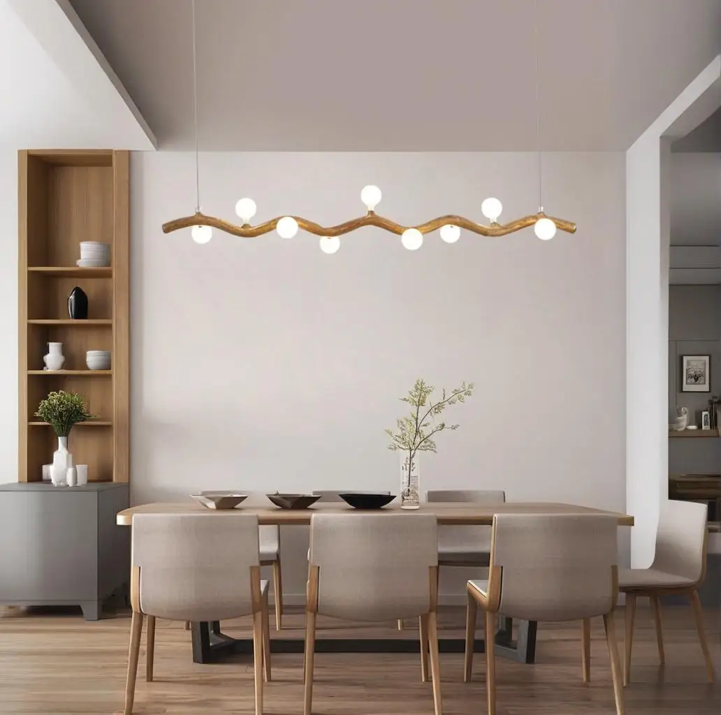 

American-style chandelier imitating branches, Zen homestay tea room, quiet wind bar, new Chinese Nordic designer restaurant