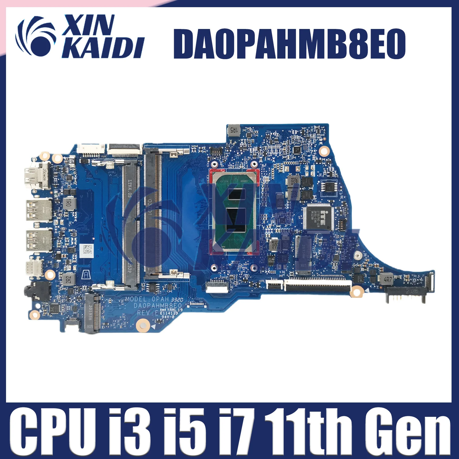 Notebook Mainboard For HP 14S-DQ DA0PAHMB8F0 Laptop Motherboard CPU I3 I5 I7 11th Gen Full Tested DA0PAHMB8E0