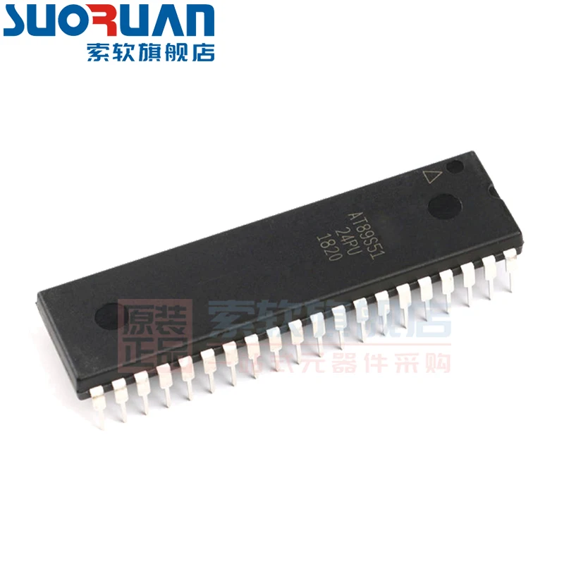 Free shipping     AT89S51-24PU DIP-40 8      10PCS