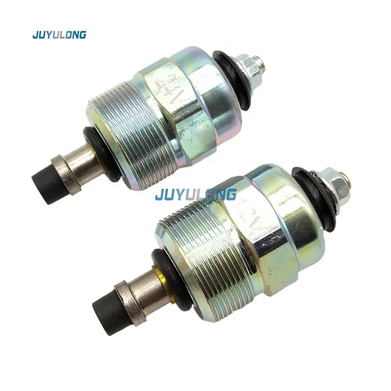 JUYULONG Excavator for Isuzu Cummins B3.3 IVECO VE diesel pump flout solenoid valve control switch 12V24V