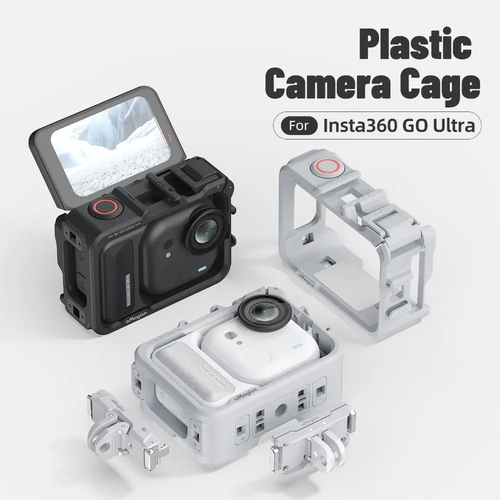 Quick Release Protective Frame Plastic Cold Shoe Expansion Rabite Cage Multifunctional for Insta360 Go Ultra