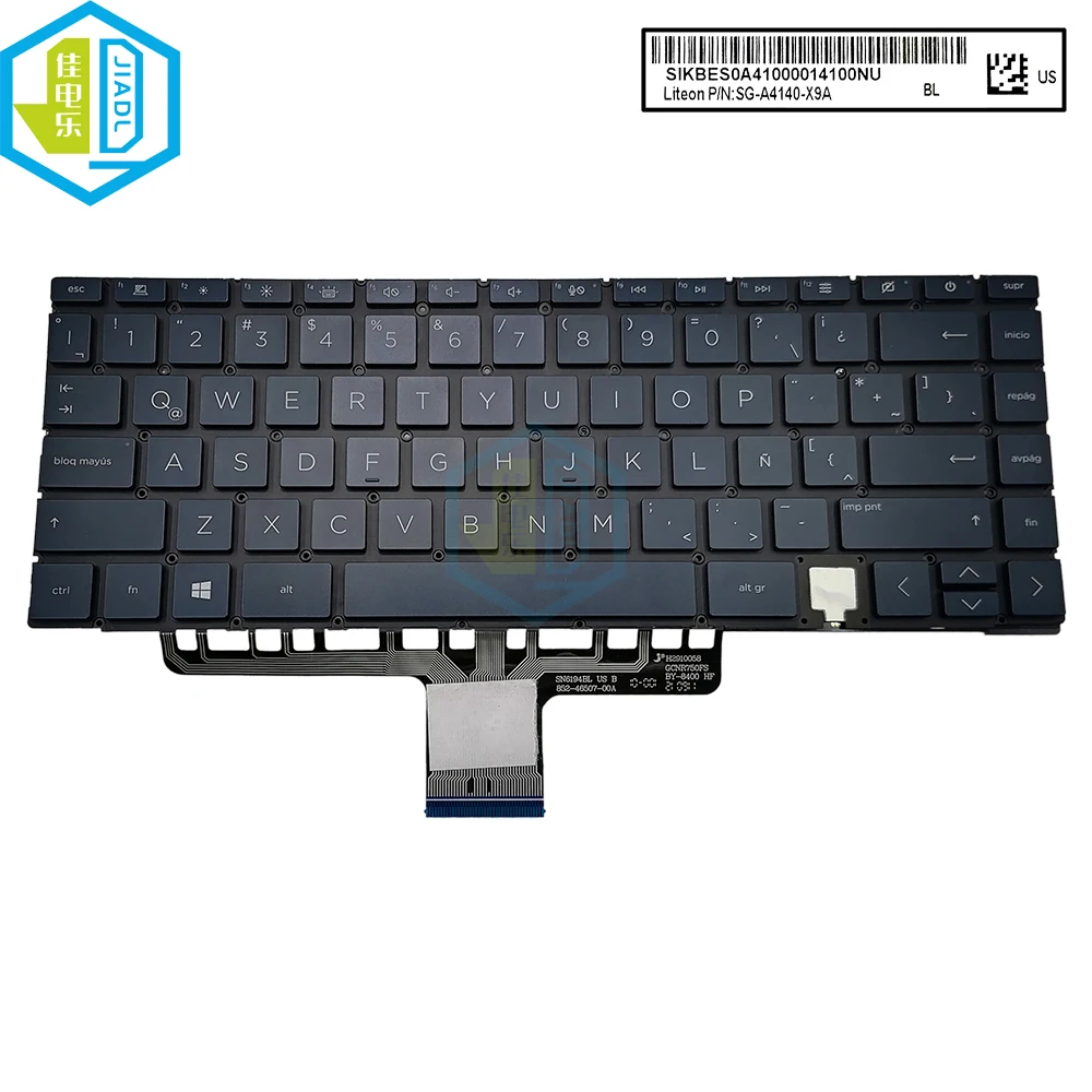 Latin US Keyboard Laptop Backlit For HP Spectre X360 14-EA 14-EB TPN-Q252 14-AE TPN-Q250 LA Fit Spanish Blue Keycaps