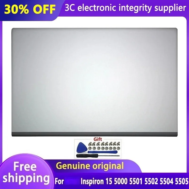 

Original New Laptop Case for Inspiron 15 5000 5501 5502 5504 5505 LCD Back Cover Topcase Rear Lid Silver Replacement 0MCWHY