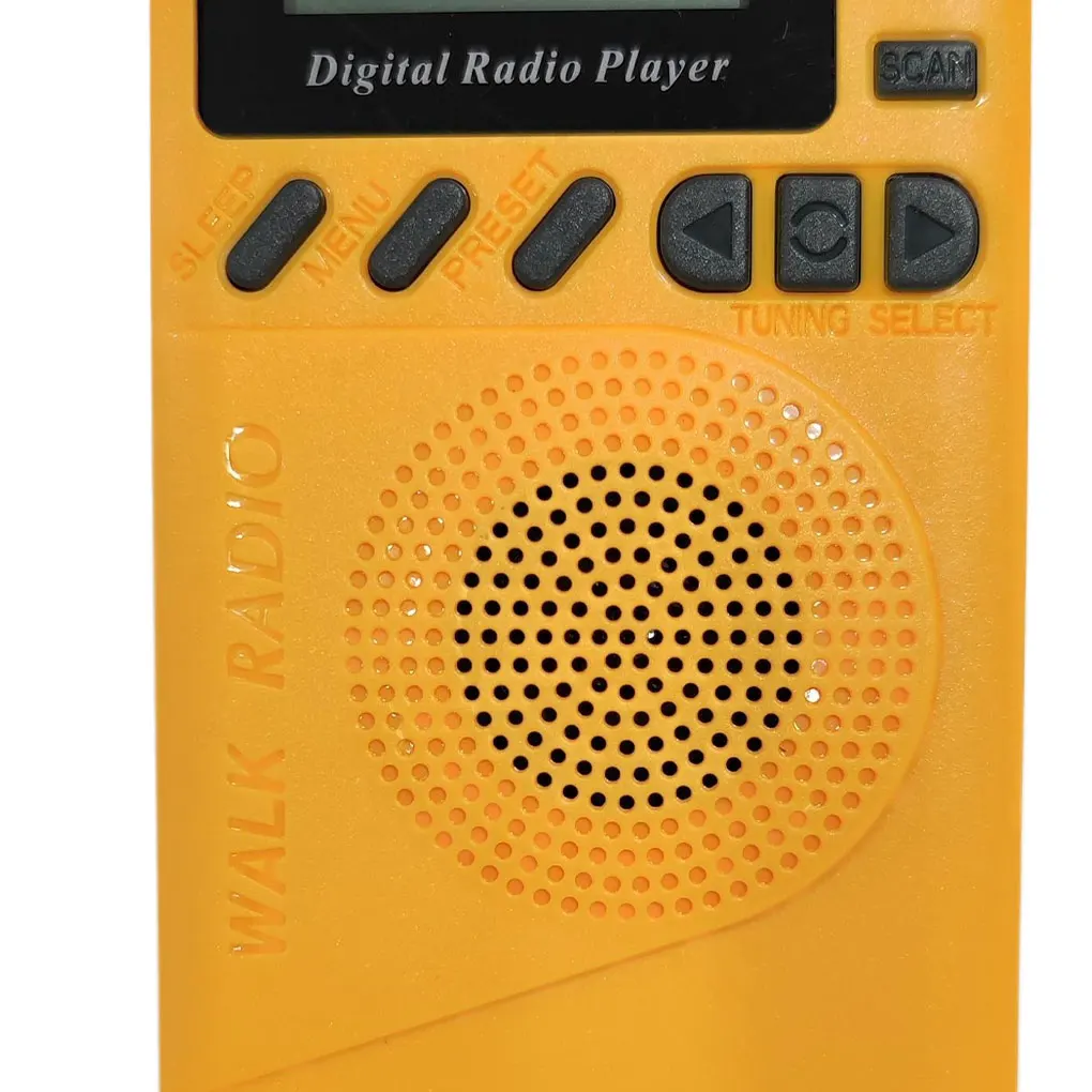 P9 Mini Pocket Radio Portable DAB  1000mAh Rechargeable Battery Powered FM Good Sound Speaker MP3 Playback Traveling EU