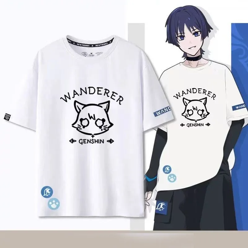 

Genshin Impact разбросанные солдатики, вабраны, косплей, футболка с короткими рукавами, производственная одежда, повседневная одежда, одежда с принтом