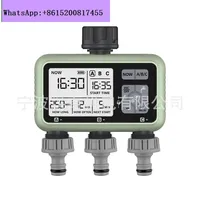 Outdoor intelligent sub-control three-valve automatic flower watering device, garden timing watering device