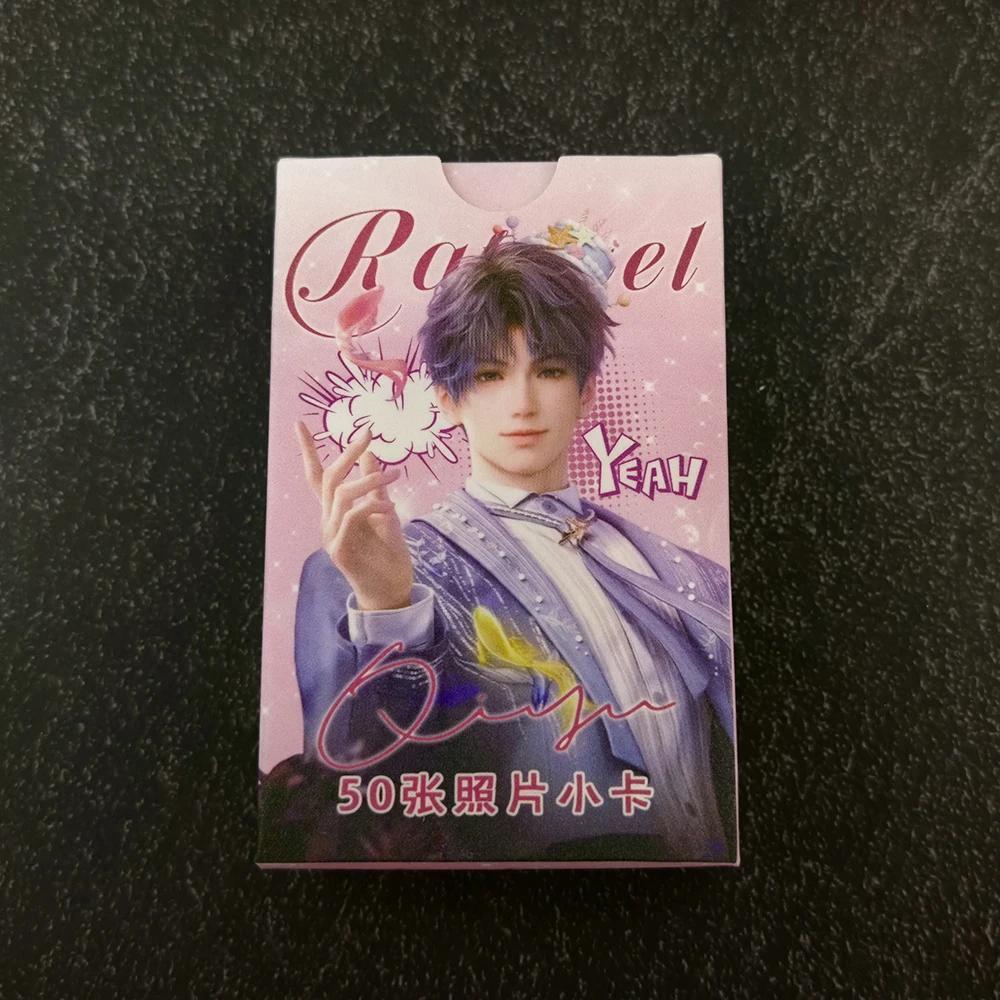 50 Pcs/Set Love And Deepspace Game Laser Lomo Card Rafayel Sylus Zayne Xavier Character HD Photo Cards Fans Collection Gift