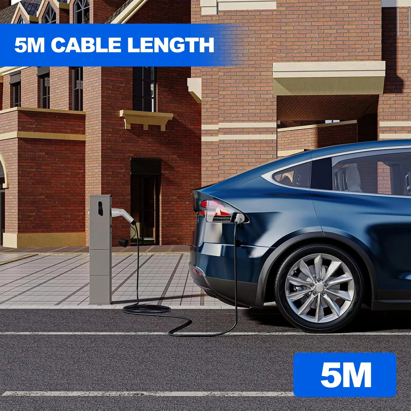 11KW 22KW AC  Vehicle Charger Type 2 Wall-mounted  case with socket, supports WIFI and Bluetooth