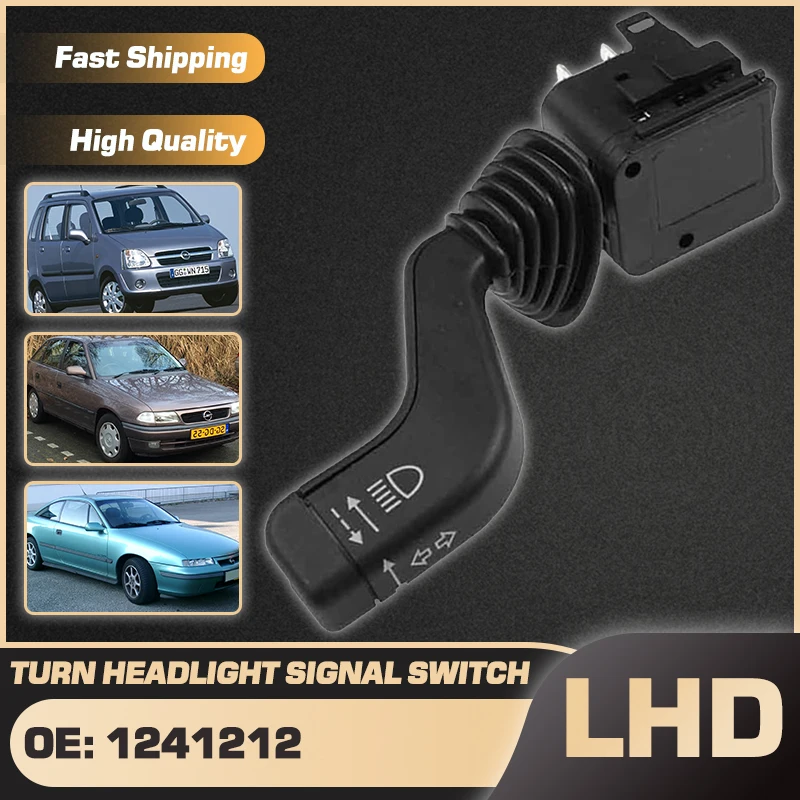 1x Headlight Stalk Switch For Opel Agila A H00 2000-2007 2006 Opel Astra F 1991-1998 Opel Calibra A 1990-1997 Accessorie 1241212