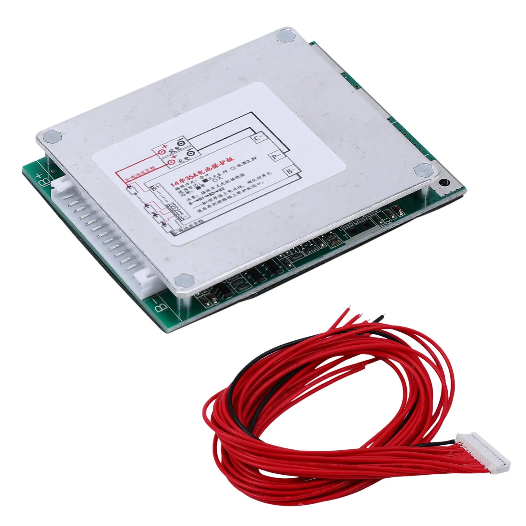 DTD296 Hot Sale-14S 52V 35A Protection Board Li- Lipolymer Battery PCB Protection Board with Balance for Electric Motorcycle