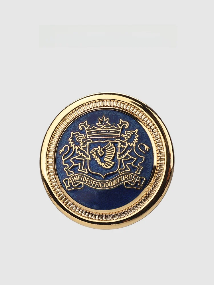 

High-End Enamel Craft Buttons QiBao Bellows for Clothing Fastening Traditional JingTai Blue Ceramics Fashionable Home Textiles