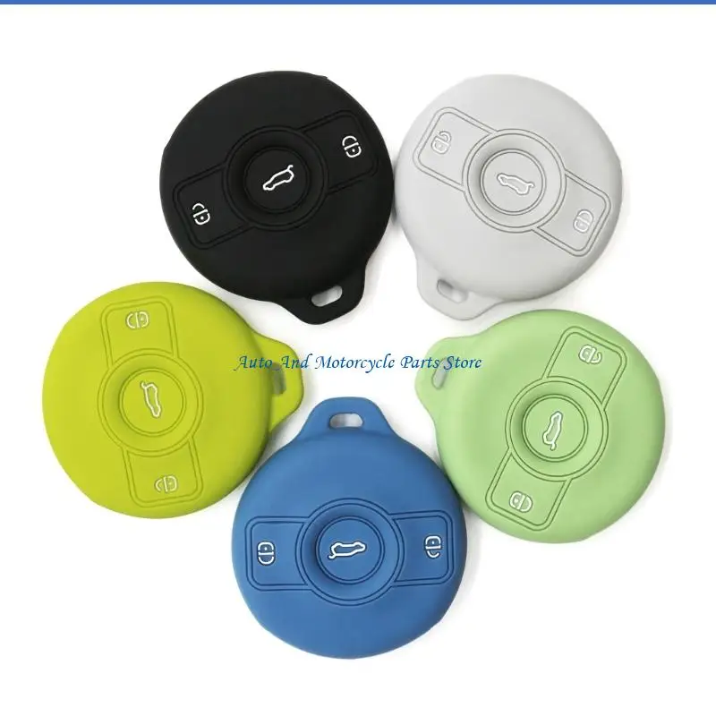 

P9FD Car Cover Silicone Protector Anti Drop Design Ergonomic Quick Installation Multiple Color Option Weatherproof