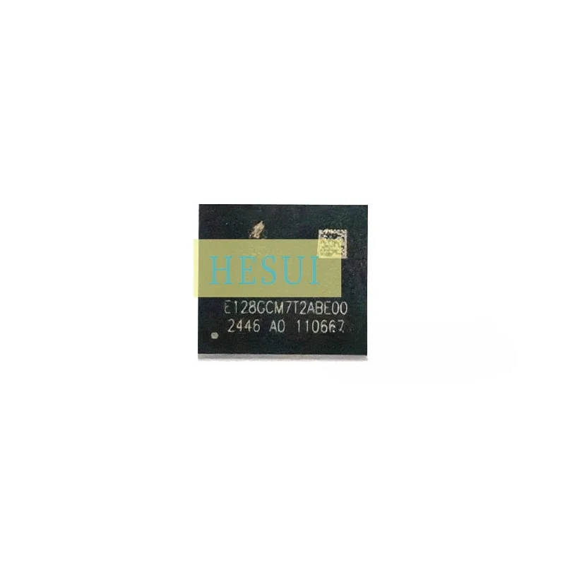 Used&Not NEW&Send after Measure E128GCM7T2ABE00 eMMC flash memory font, hard disk, with brand new original IC