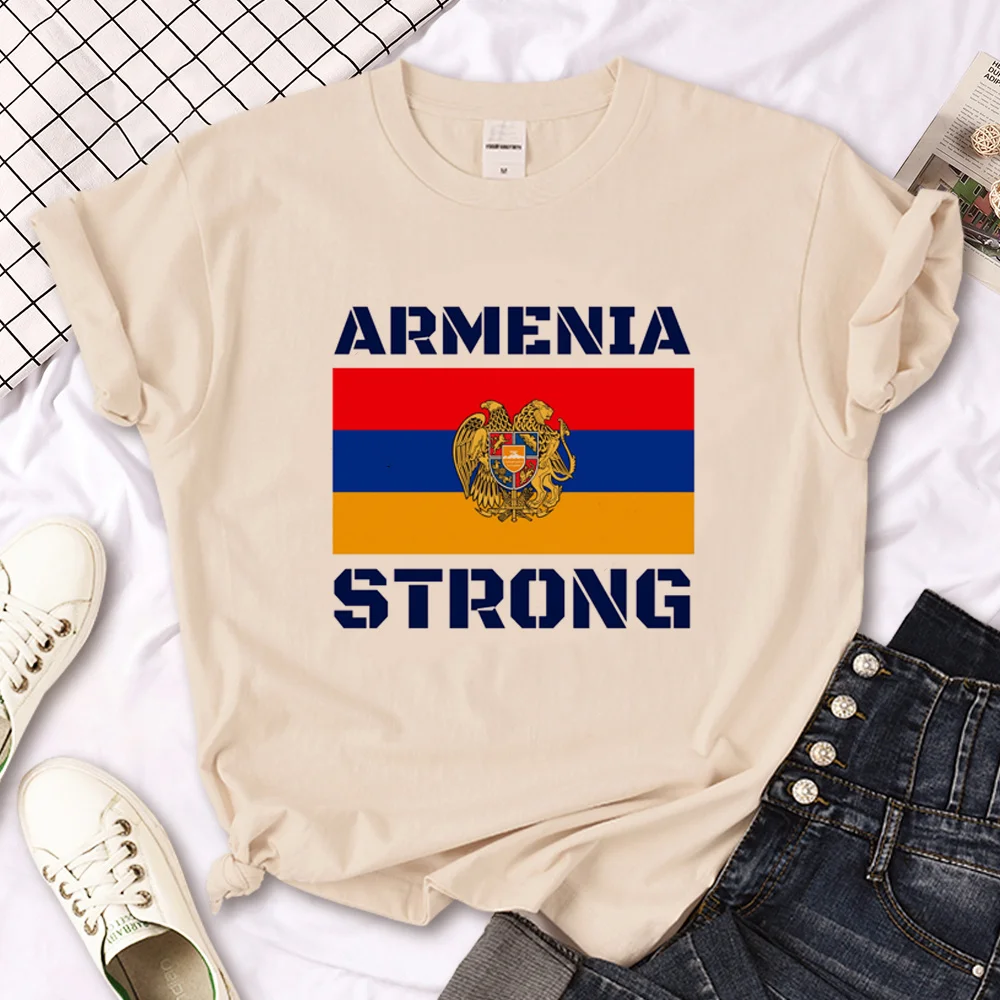 Armenia top women designer harajuku top female anime graphic funny clothing