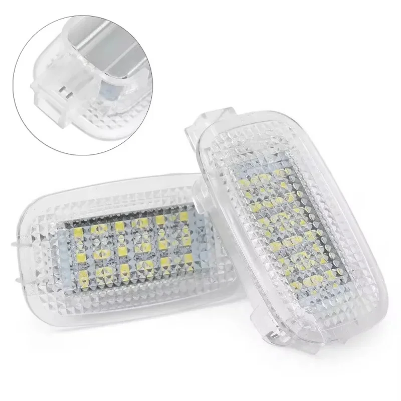 

2pcs For Mercedes Benz W204 W216 W212 C207 X204 GLK W221 R230 LED Courtesy Door Footwell Luggage Compartment Light Trunk Lamps