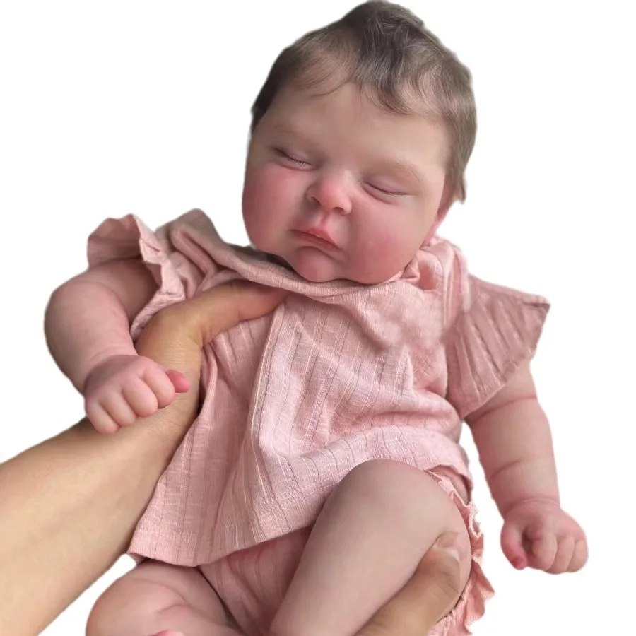 49 cm Reborn Baby Puppe Felicia Lebensechte Hand Verwurzelt Haar Reborn Puppen Schöne Baby Puppe Geschenk Für Kinder