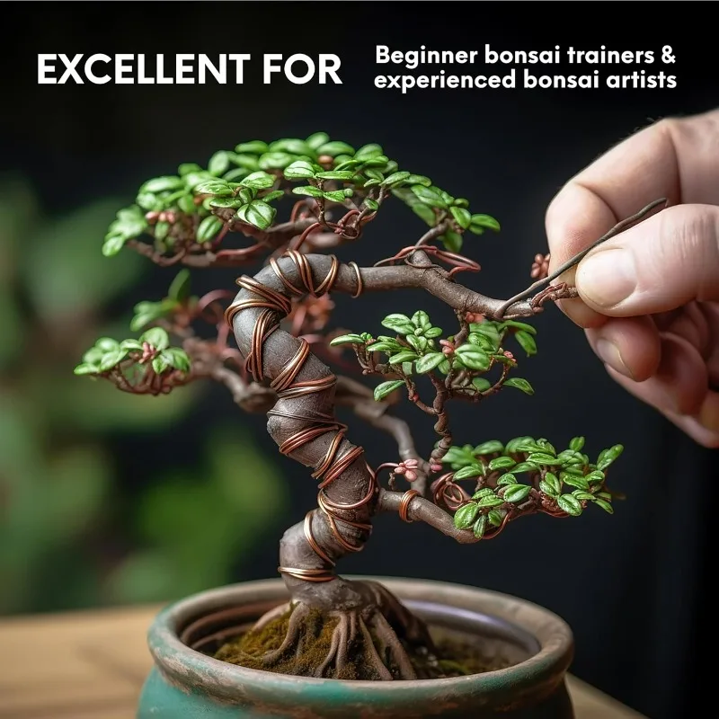 5M Bonsai Training Wire Set for Garden Plant Support Aluminum Wire DIY Bonsai Craft Climbing Vine Tree Shaping Gardening Tools - view 4