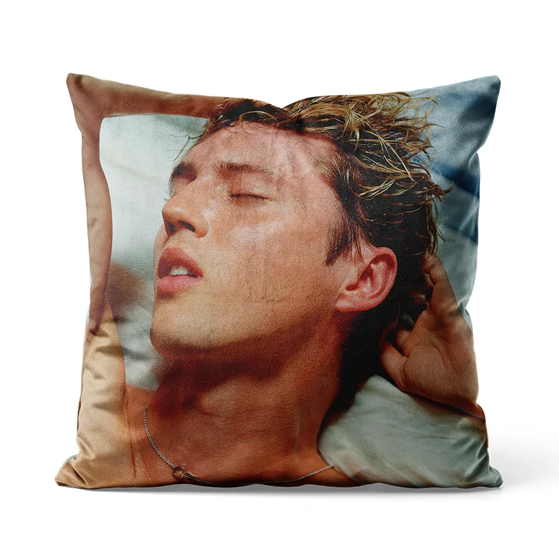 Gaslight Gatekeep Girlboss Troye Sivan Rush Throw Pillow Covers Cushion Cases Pillowcases for Sofa 45cm x 45cm