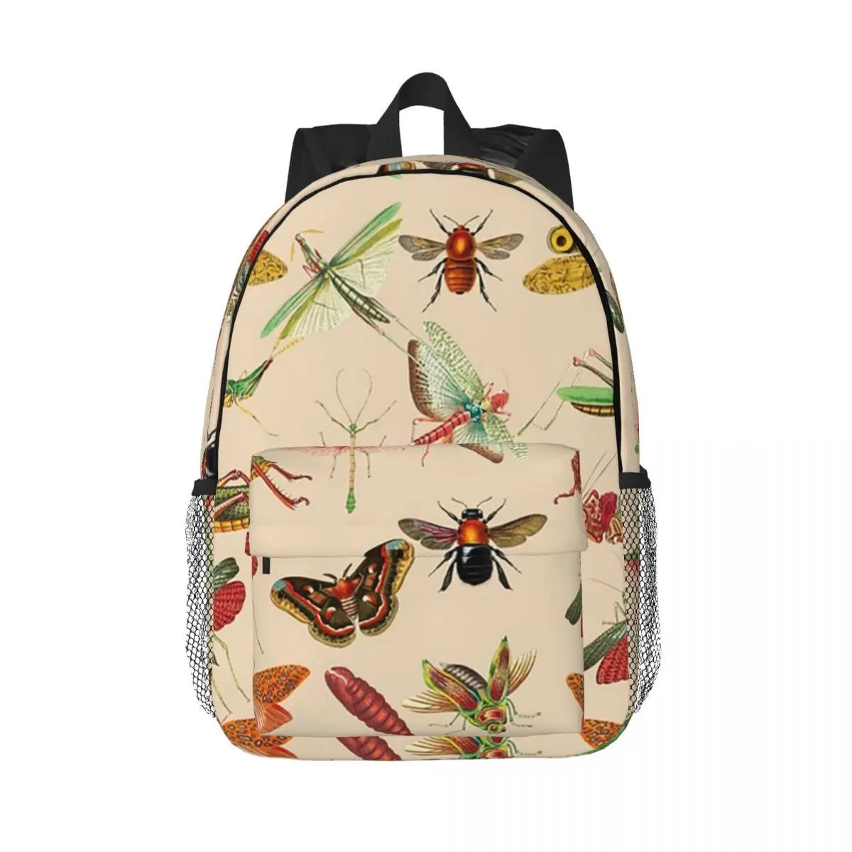 Vintage Bugs And Insects Illustration Backpacks Teenager Bookbag Casual Children School Bags Laptop Rucksack Shoulder Bag