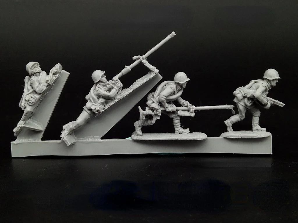 1/72 Scale Die-casting Resin DIY Model Assembly Kit Soviet Anti-tank Infantry Model Toy Unpainted Free Shipping