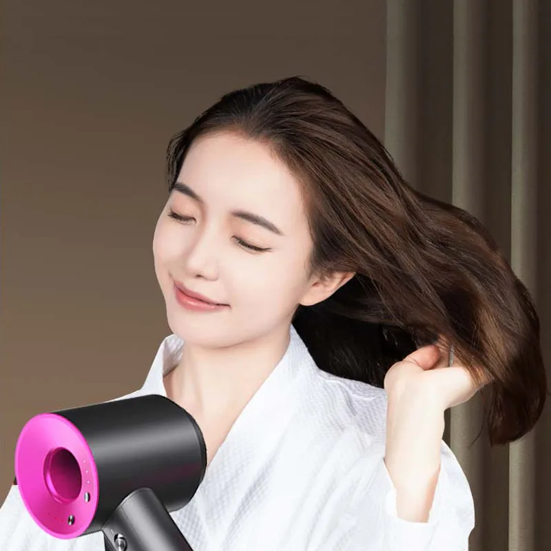 Anion Hair Dryer for Professional Hair Care, Negative Lon Dryer, High Speed, 110000rpm, Wind 62 m/s, 1600W, 2 Minutos de Secagem Rápida