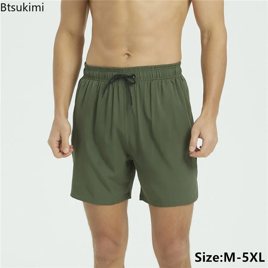 

Summer Men's Fitness Shorts Loose Sweatpants Comfort Elastic Quick Drying Shorts Men Mesh Breathable Training Shorts Beach Pants