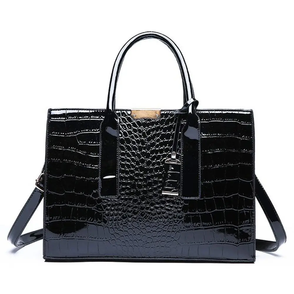 

Fashion Crocodile Print Tote Bags Large Capacity Adjustable Strap Crossbody Bags Luxury Designer Handbags Purse Gift