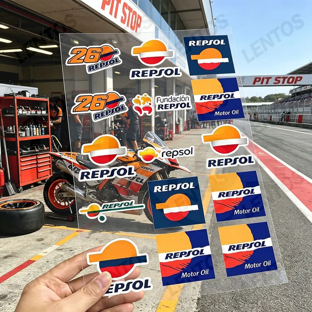

For repsol Waterproof Reflective Motorbike Stickers Easy Peel Removable Decals for Motorcycle Car