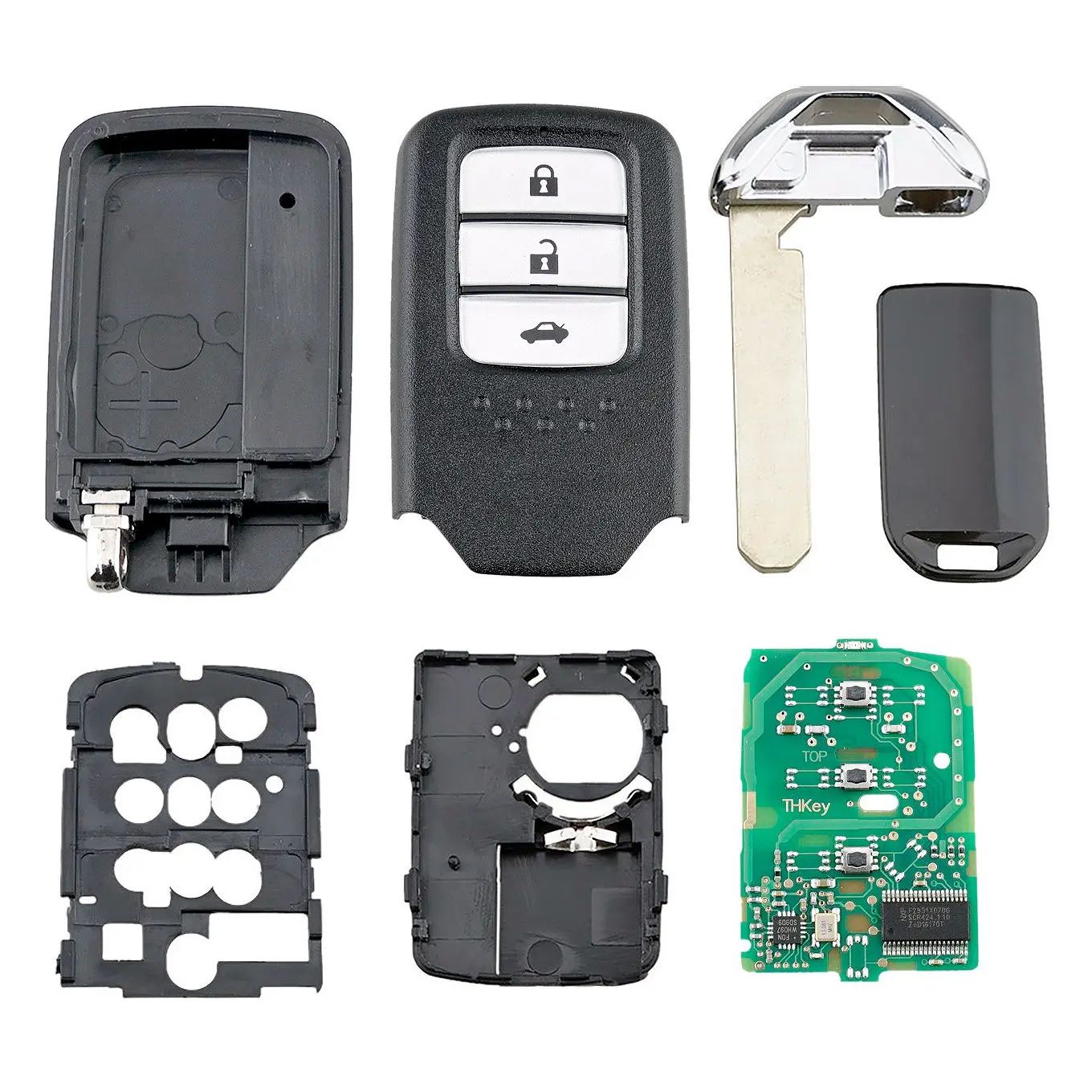 Car Smart Remote Key 3 Button 433Mhz ID47 Chip for Honda City/Jazz/Civic/Grace 2015 KR5V2X