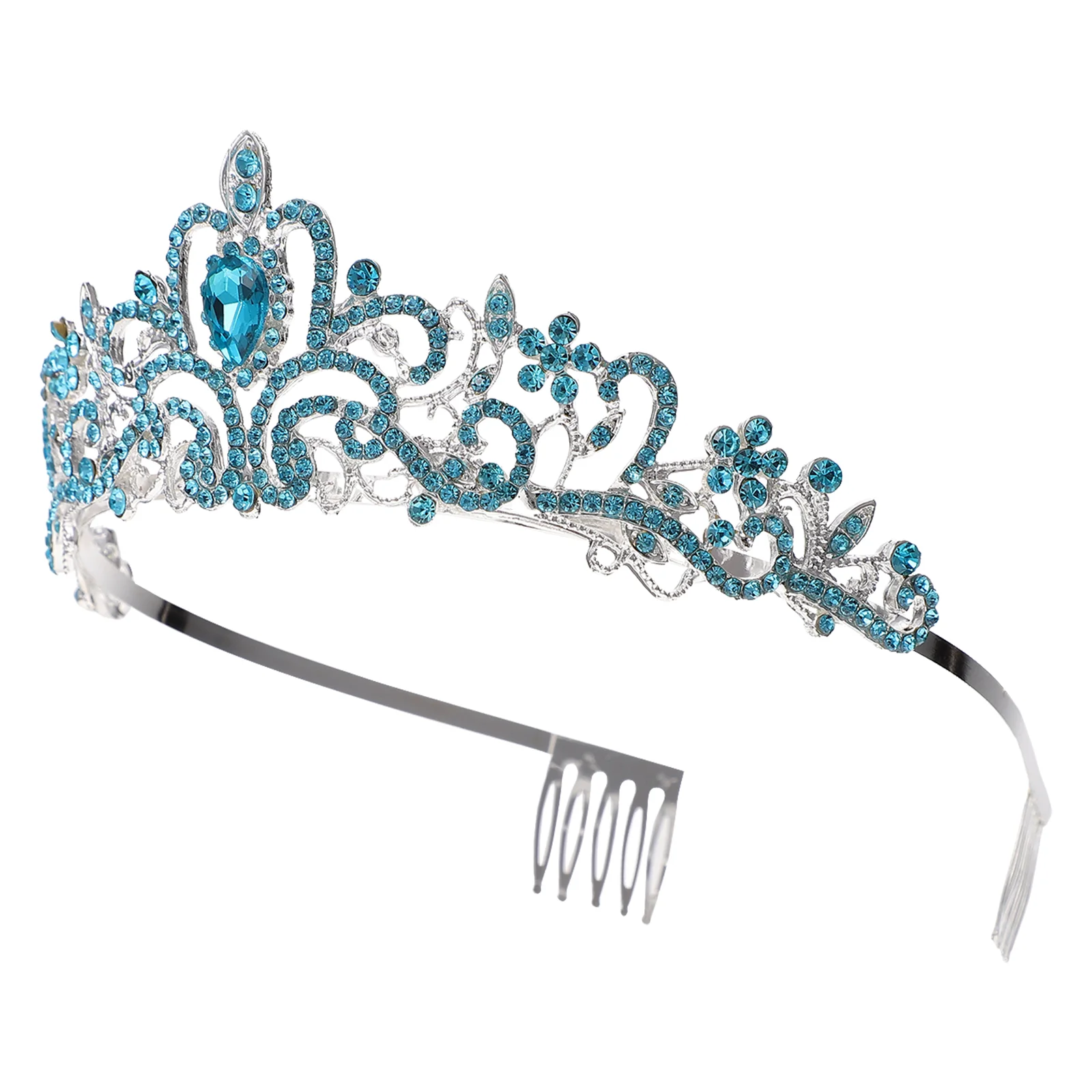 

Wedding Dress Rhinestone Crown Man Head Band Tiaras Alloy Charming Bride Haircut Ornament