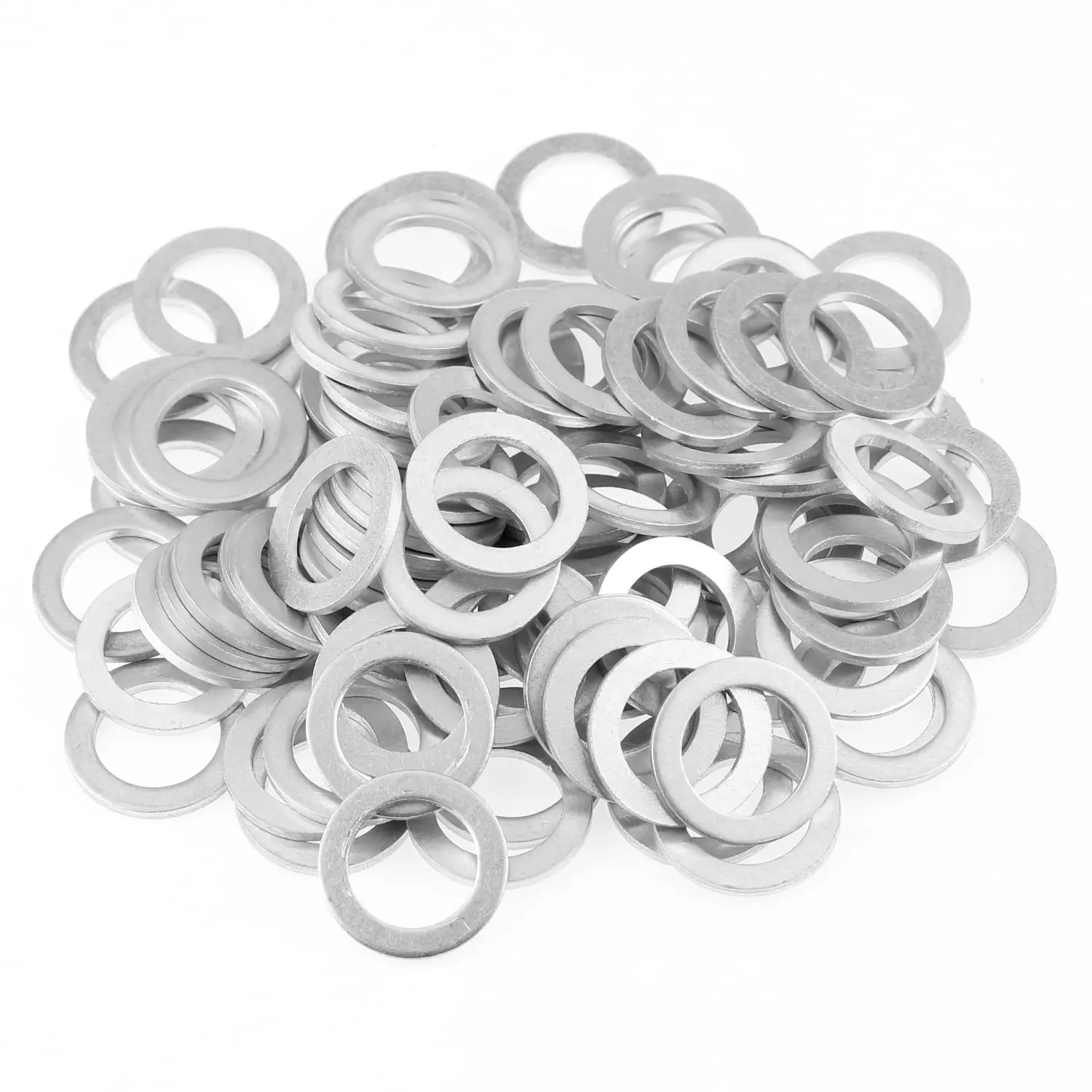 20~500pcs M3 M4 M5 M6 M8 Aluminum Engine Oil Crush Washers Metric Flat Seal Washer Enlarged Gaskets Thickne 0.25mm to 3mm