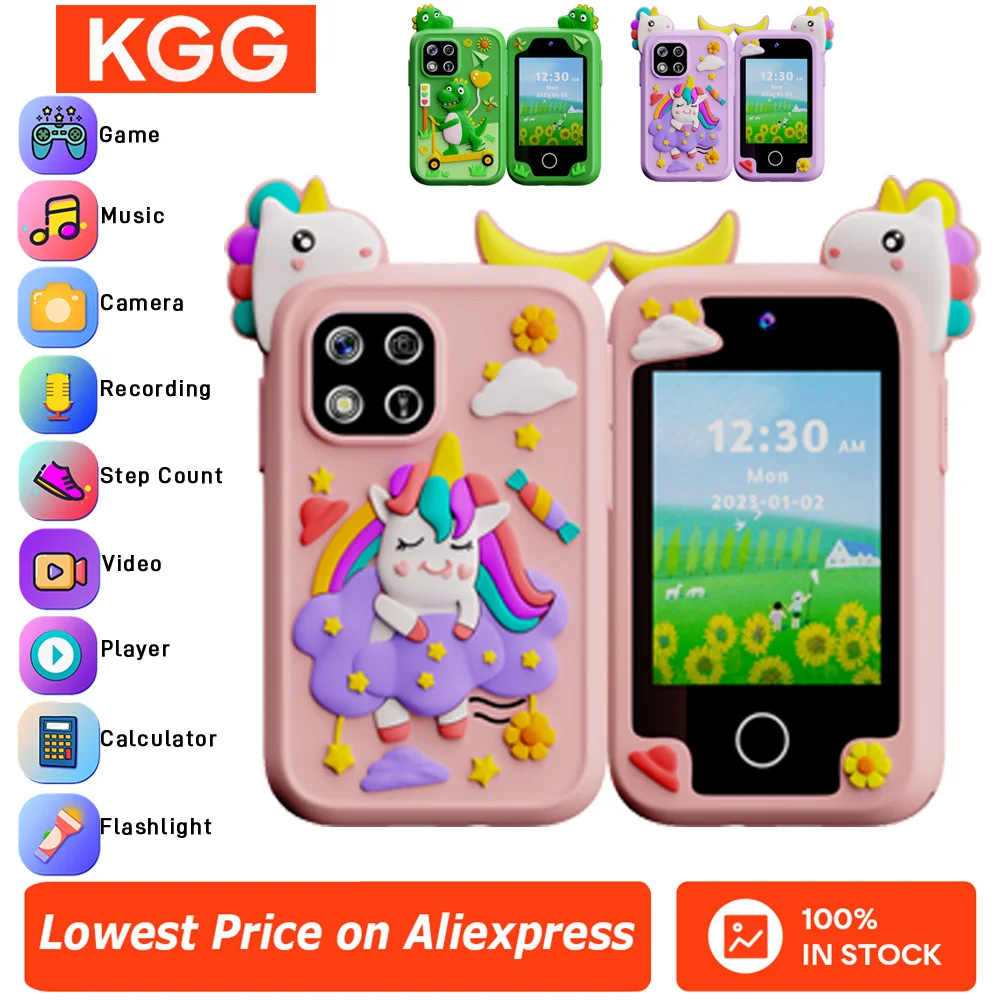 

Children Toy Phone Musical Unicorn Dinosaur Baby Mobile Selfie Camera MP3 Player Educational Toys Christmas Birthday Gifts