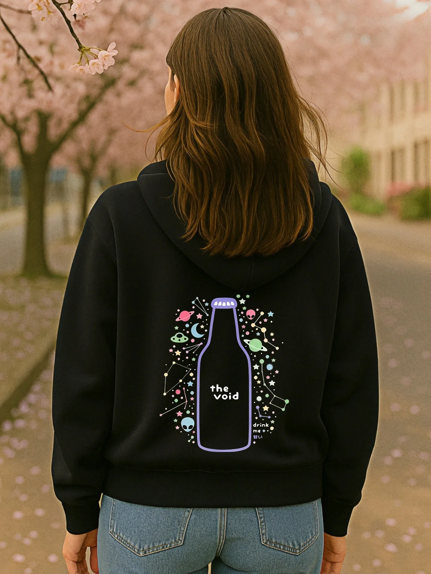 Graphic Hoodie Women, Cute Print, Aesthetic Design, Soft Fabric, Casual Everyday Wear, For Teens
