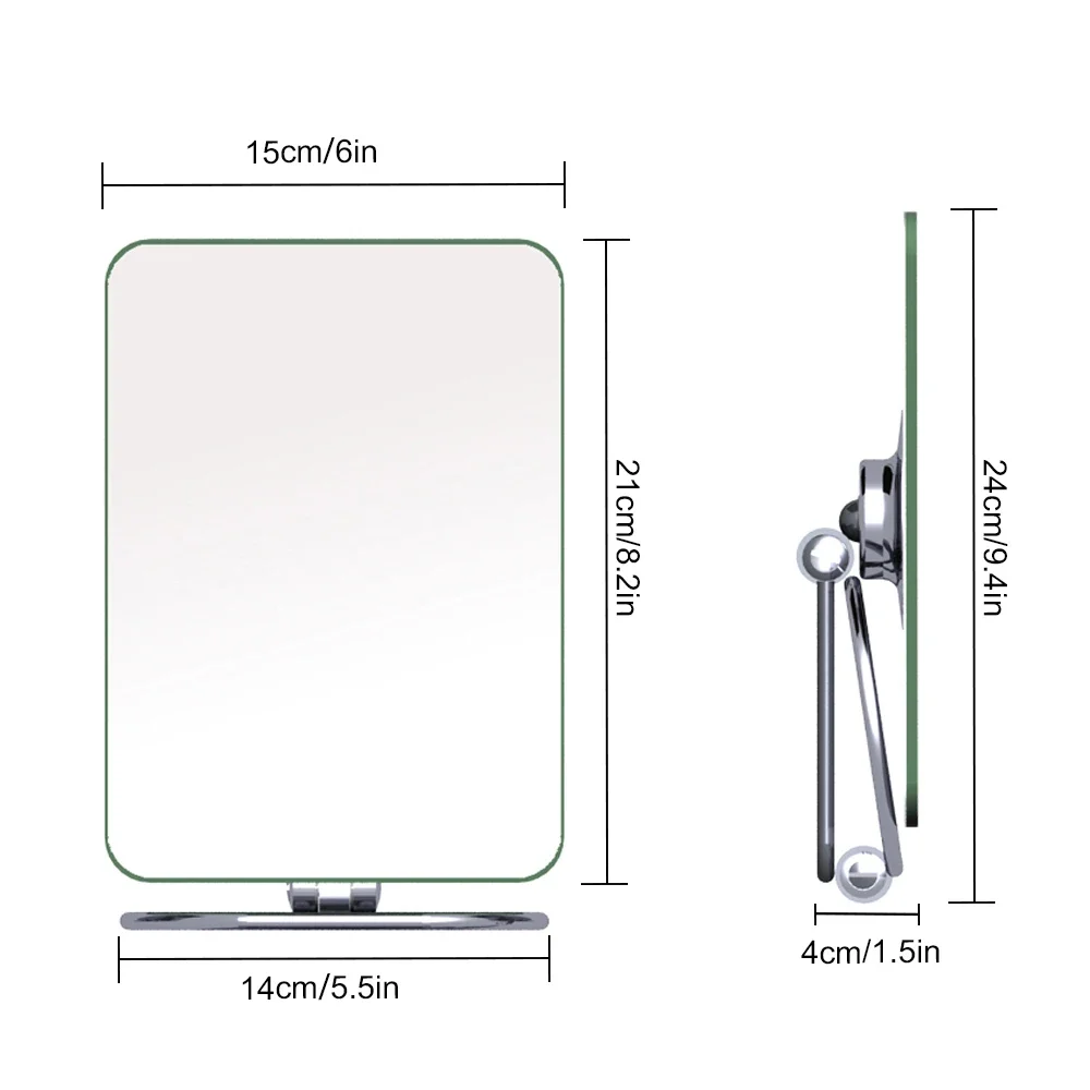 Tushengtu 360 graden draaibare desktop make-upspiegel Home Dressing Mirror Cosmetische Lady Gift Sterk gevoel voor stijl