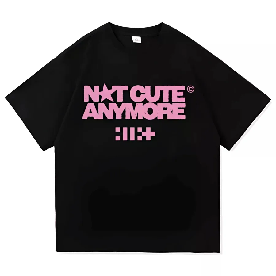 ILLITs Not Cute Anymore Album TShirt Fashion Men_women Clothing Harajuku High Quality Cotton Male Vintage Short-Sleeved Top (1)