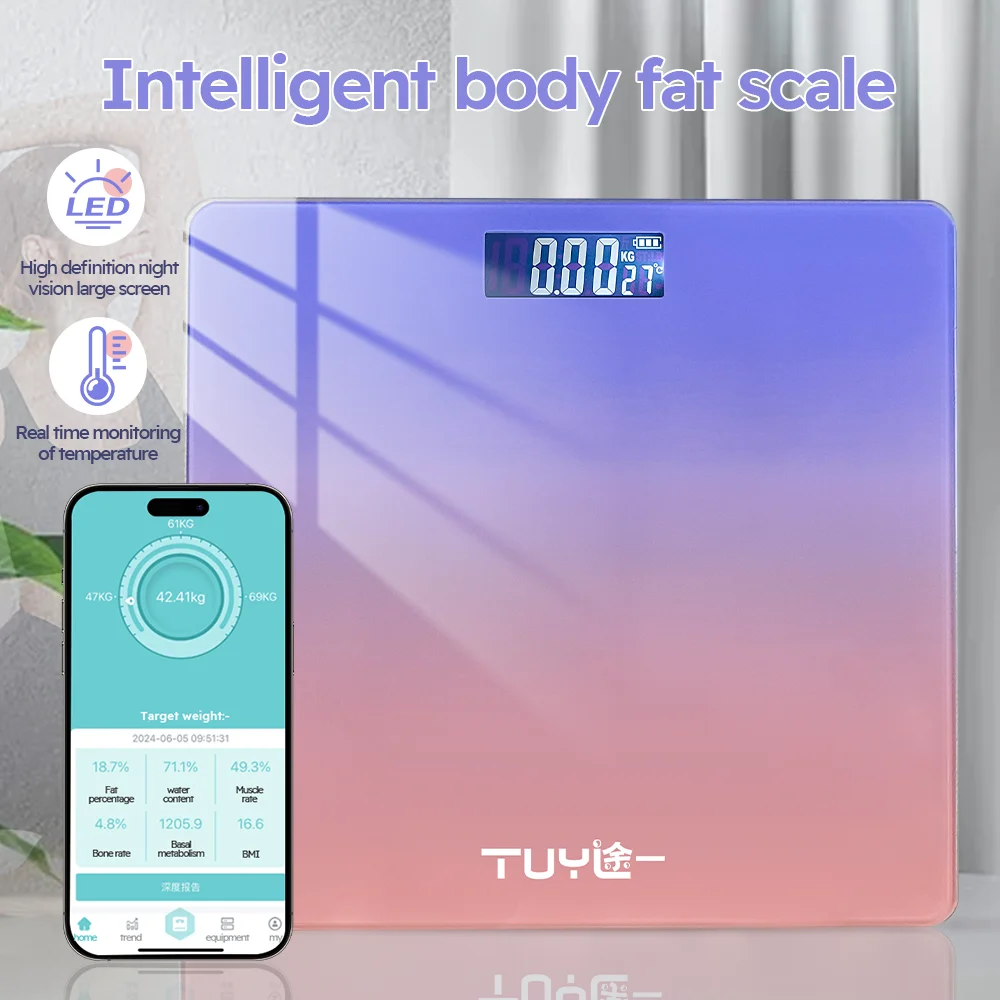 Weight Scale Professional Fat Smart Body Fat Scale LED Special Electronic Body Fat Scale for Weight Measurement Health Inquiry