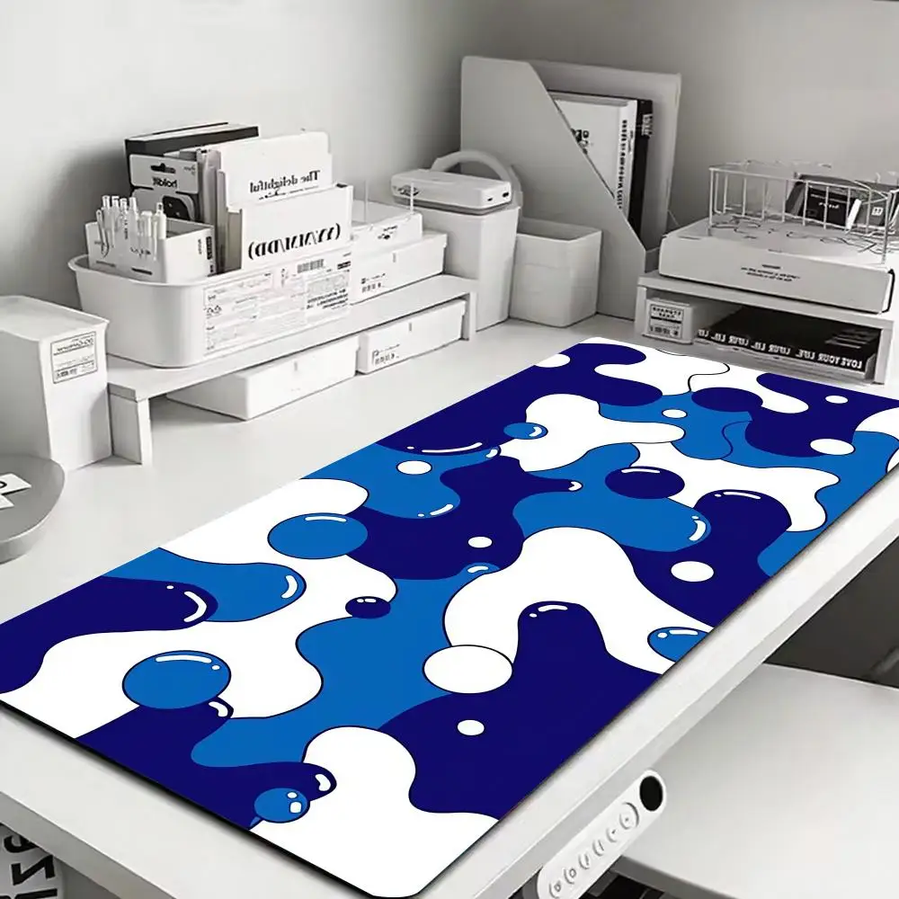 Colored liquid carpet monitor Mouse Pad Large playmat XXL Gaming Rubber Lock Desk Mat Computer Gamers laptop work office