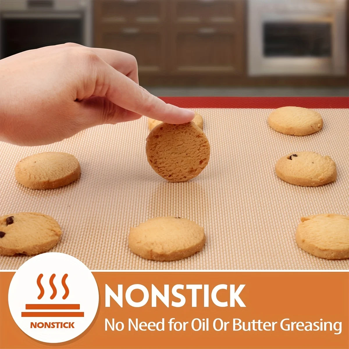 Silicone Baking Mat - Reusable Silicone Baking Sheet -Convenient Nonstick Baking Supplies - 16.5\