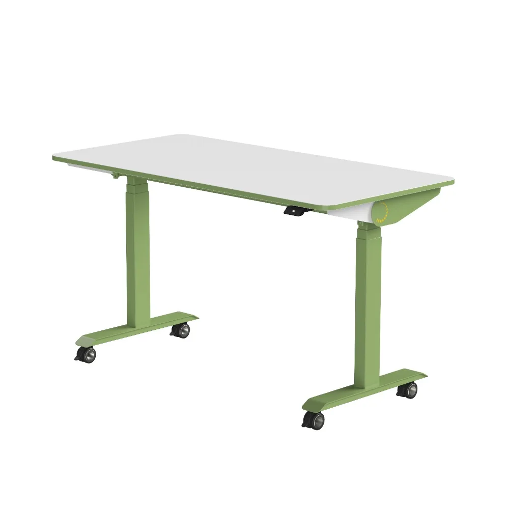 &c Mobile Standing Desk, Whiteboard Workstation, Silent Casters for Home Office