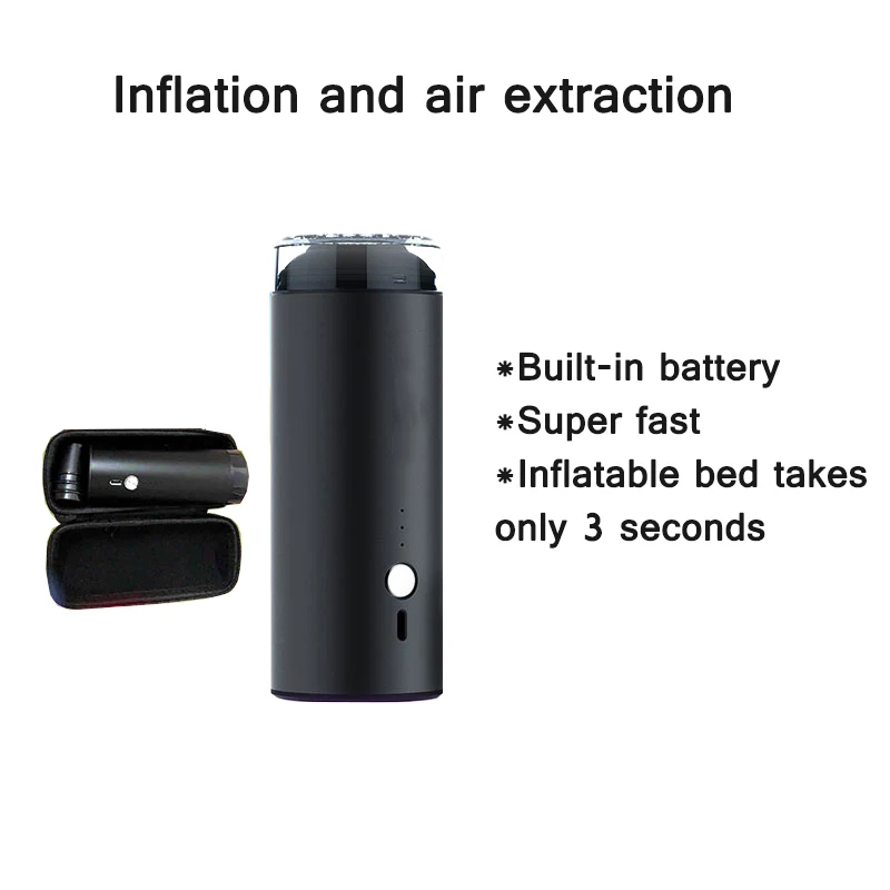 Electric Wireless Air Pump Portable Swimming Ring Air Bed Inflatable Boat Etc Vacuum Pumping Inflator Exhaust Fan